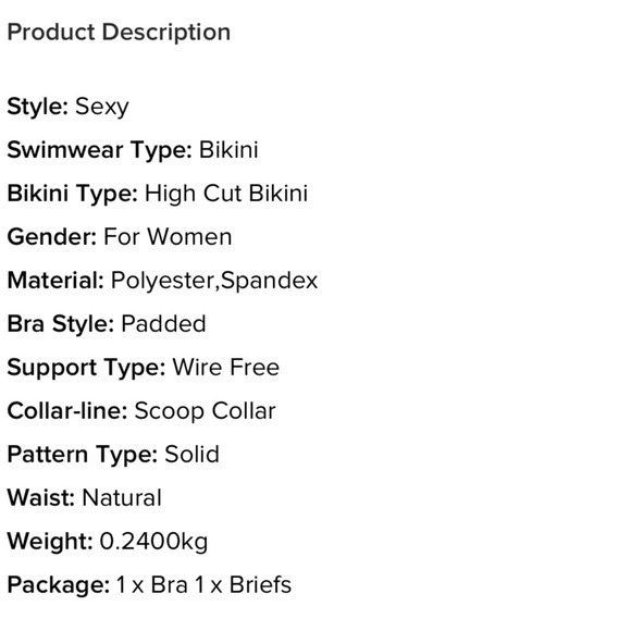 Red bikini size medium NWT - Picture 6 of 6